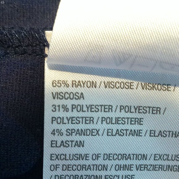 Beautiful by Lawrence Zarian Long Sleeve Navy Top XL - Picture 4 of 5